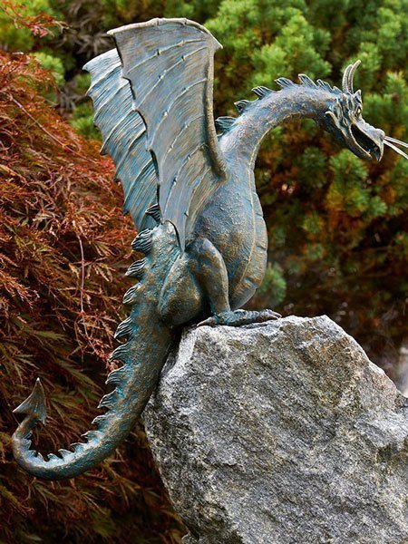 Bronzefigur Drachenvogel Saphira (Art.Nr. 90167)