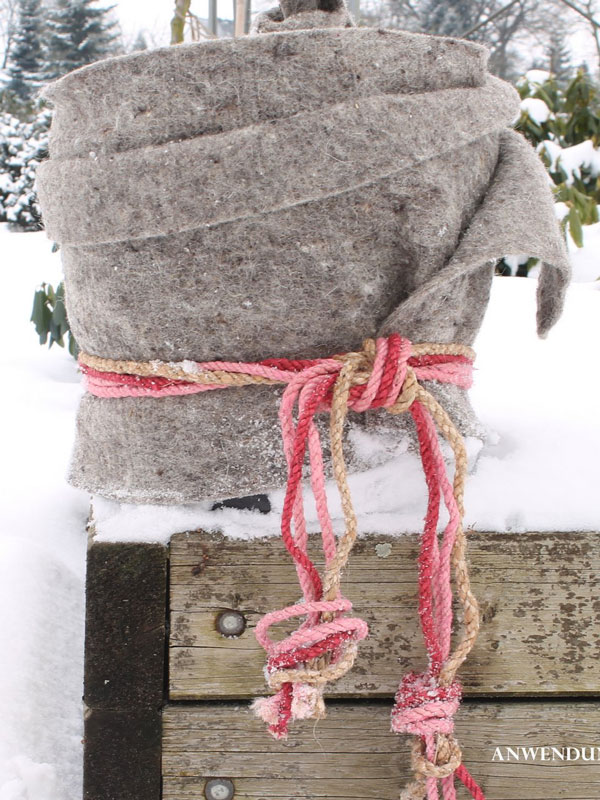 Winterschutz Schafwollmatte aus reiner Schafwolle