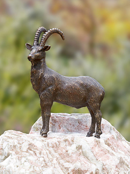 Bronzefigur Steinbock klein (Art.Nr. 88579)